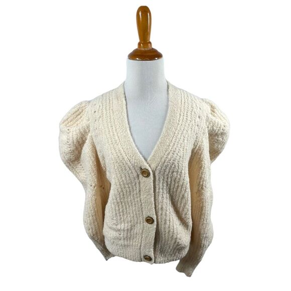 NWT Ulla Johnson Emmy Cardigan in Dawn Cream - Picture 4 of 9